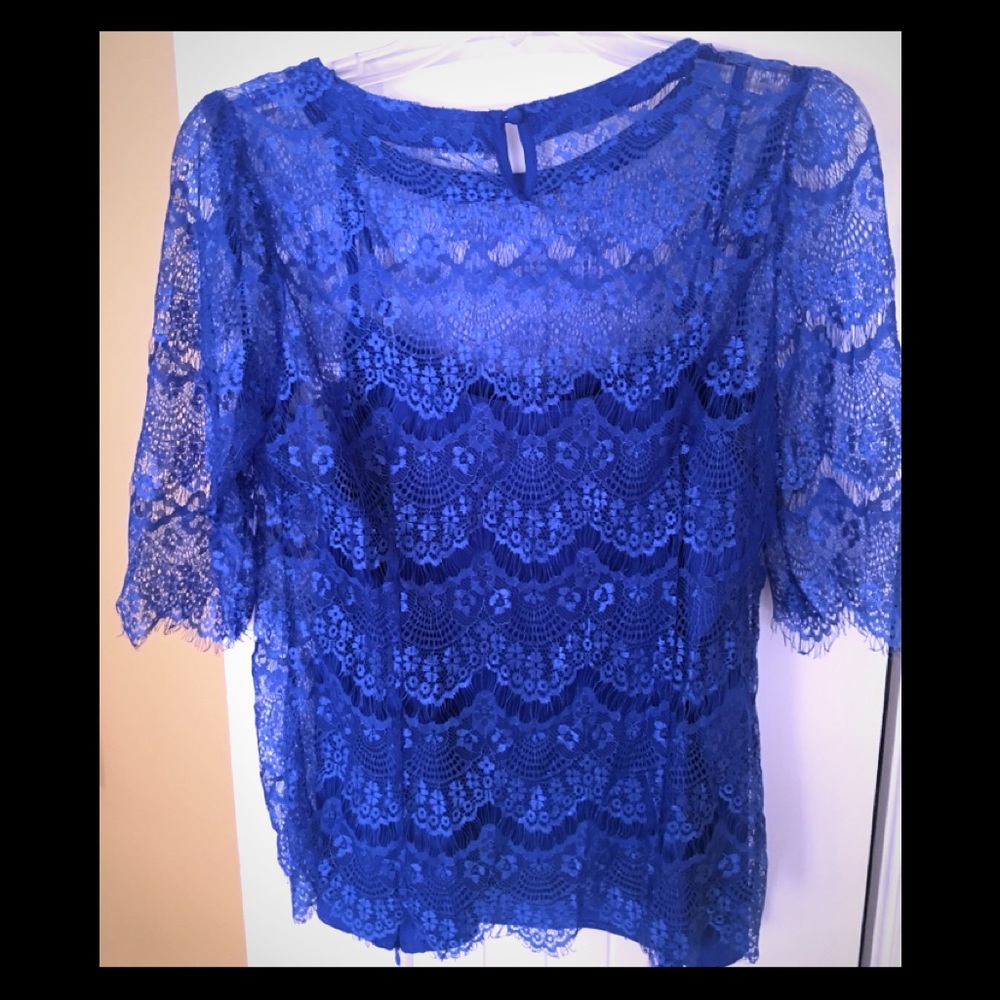 Rhyme Los Angeles, stunning blue blouse